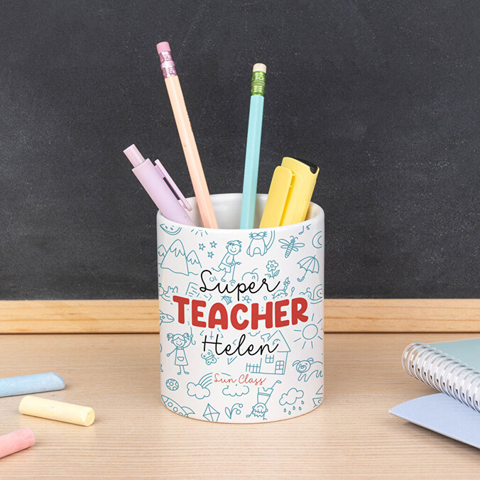 Personalised pencil pot
