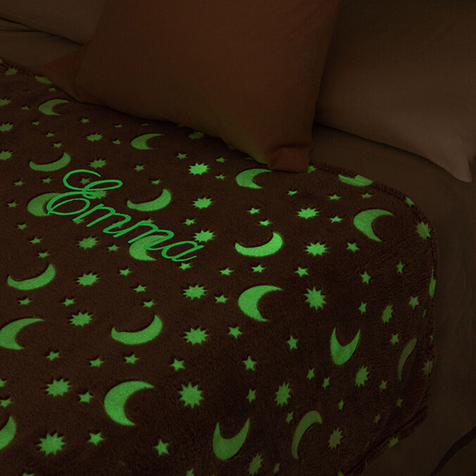 Personalised Glow In The Dark blanket