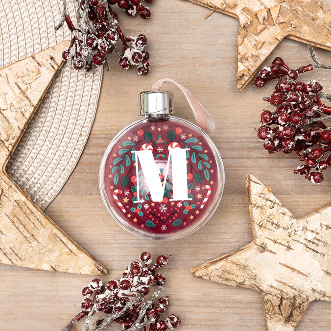 Pack 4 Bolas árbol Navidad redondas personalizadas