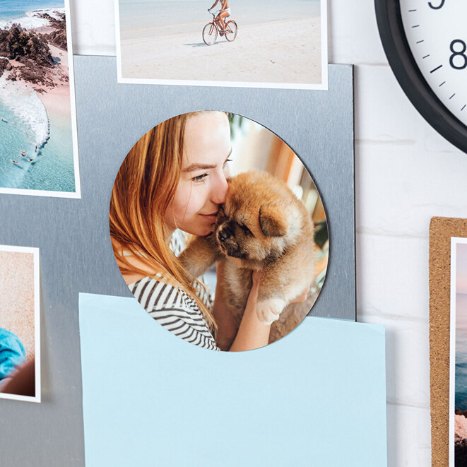 Personalised flexible round magnet 5ø cm