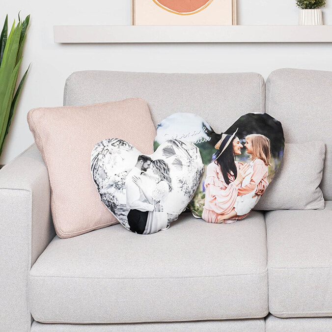 Personalised heart cushion 42x42