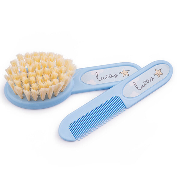 Personalised baby brush and comb set Wanapix