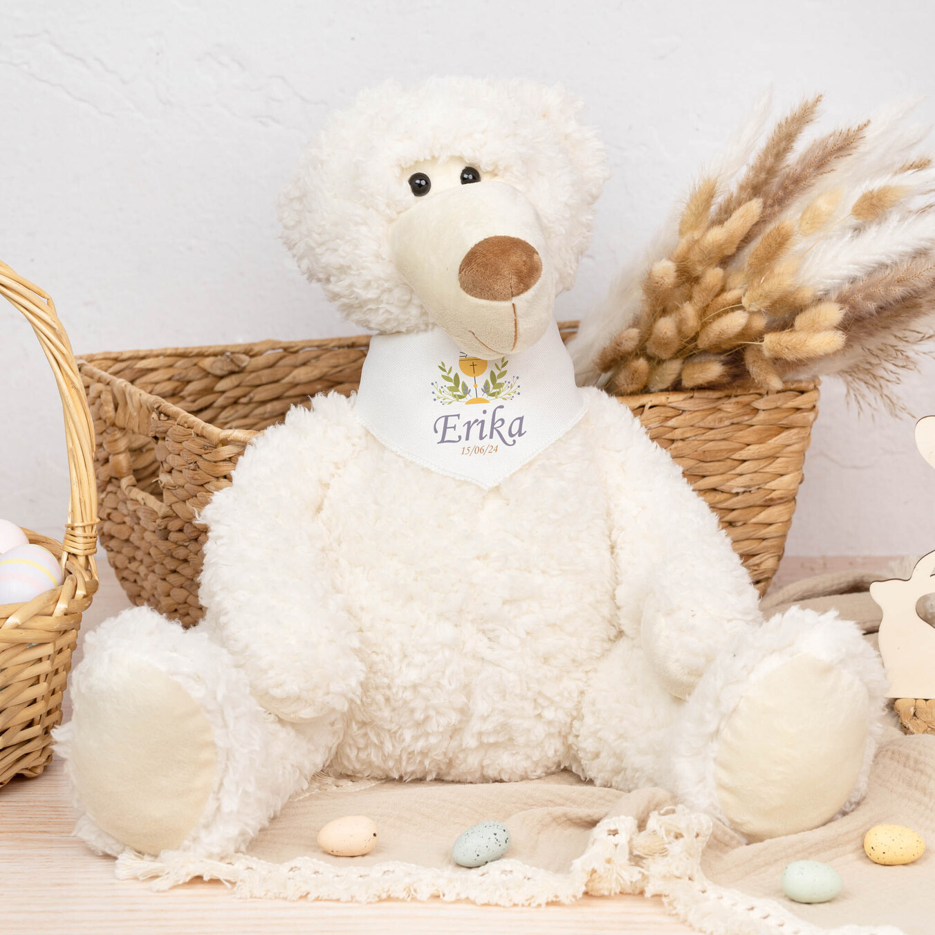 Osito de peluche 40 cm. con bandana personalizada