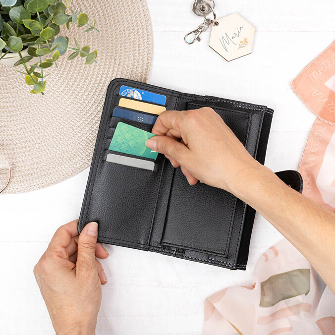 Personalised photo wallet for women