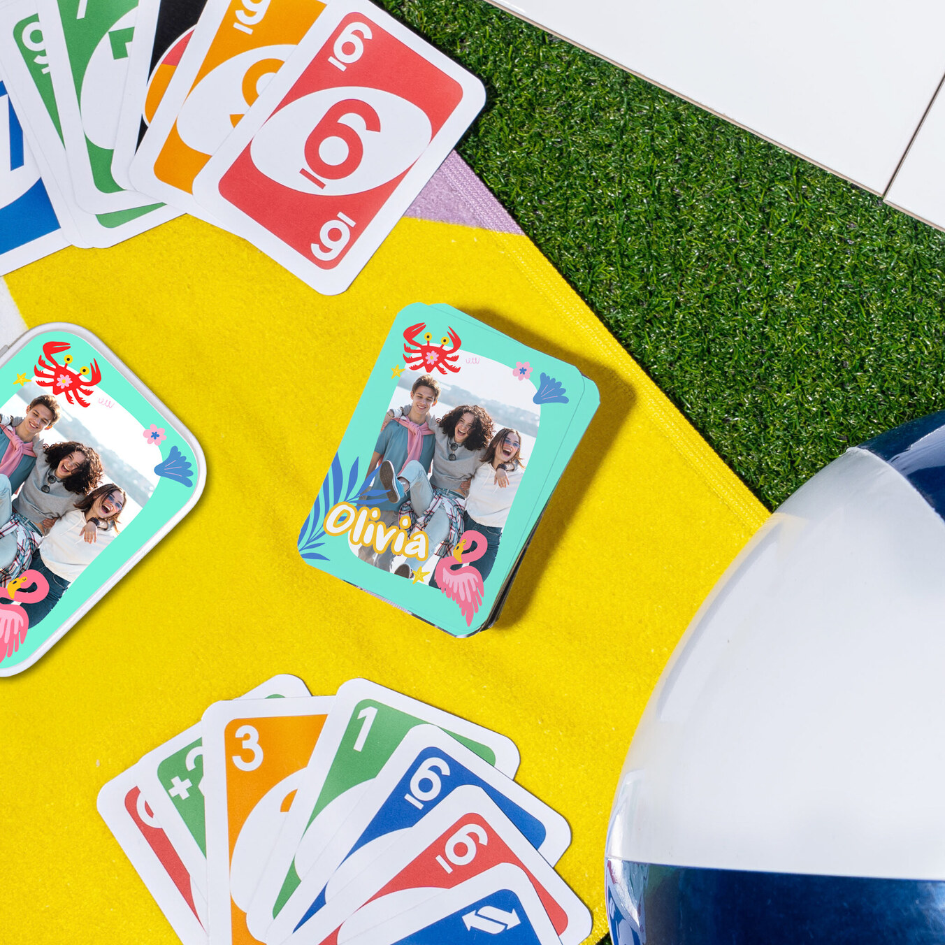 Personalisiertes Kartenspiel "Numero UNO" mit eigenen Fotos drucken