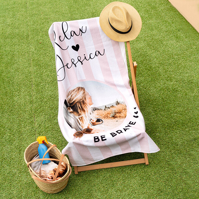 Personalised rectangular towels