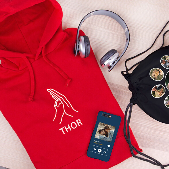 Personalised hoodies