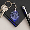 Llavero de cristal 3D grabado con luz