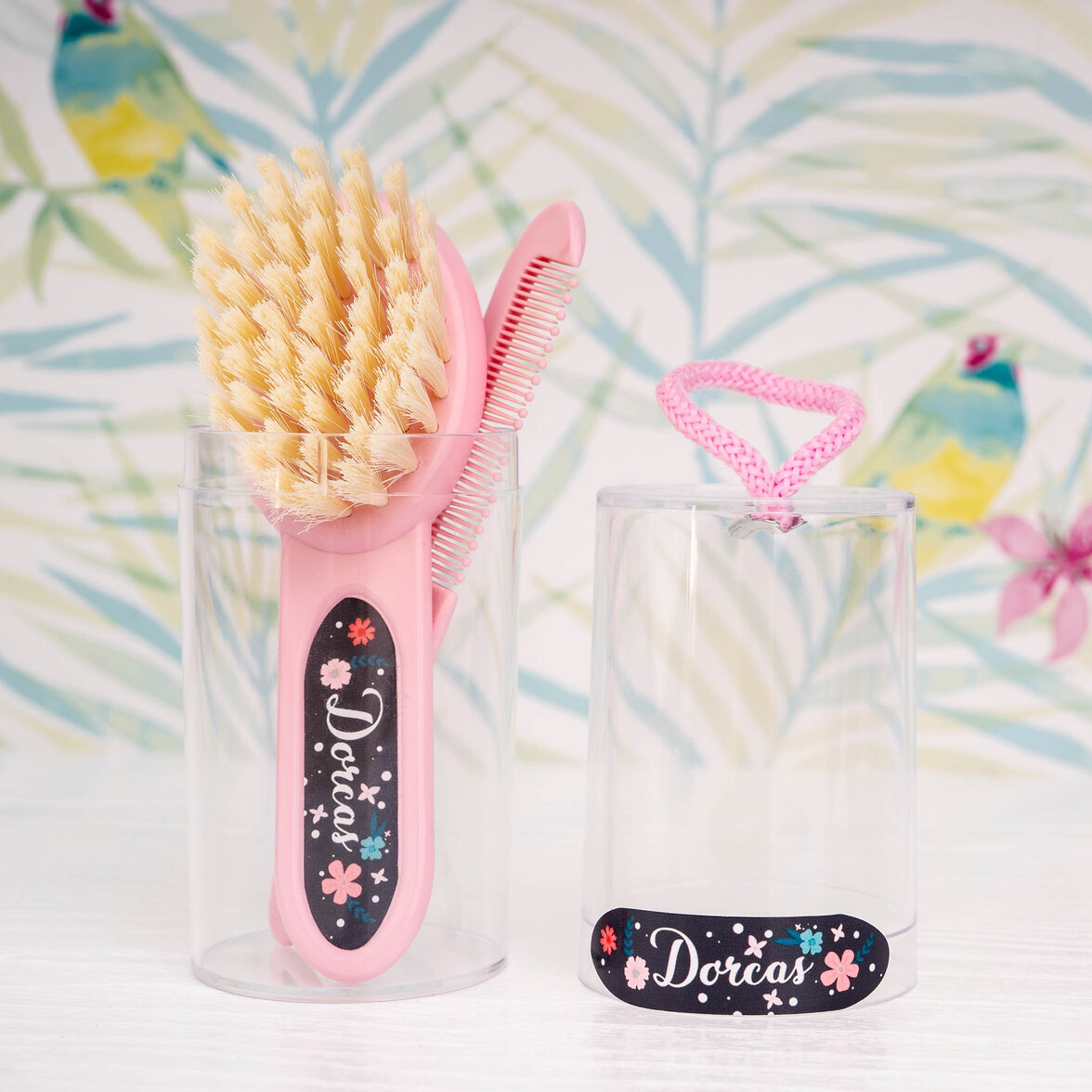 Personalised baby brush and comb set Wanapix