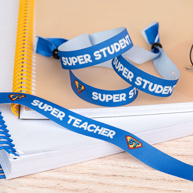 Personalised fabric wristbands