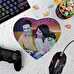 Personalised heart-shaped mouse pad