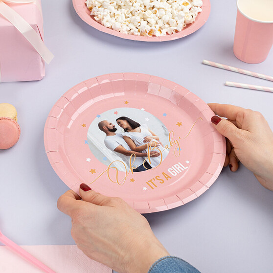 Platos de papel personalizados para cumpleaños