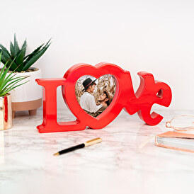 Wooden Love photo frame