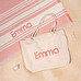 Strandtasche mit gesticktem Namen und Karomuster Strandtasche mit gesticktem Namen und Karomuster