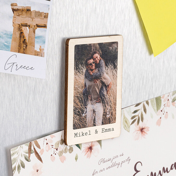 Personalised wooden magnets
