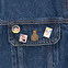 Pin metallo rettangolare personalizzato