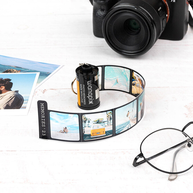 Filmrol sleutelhanger