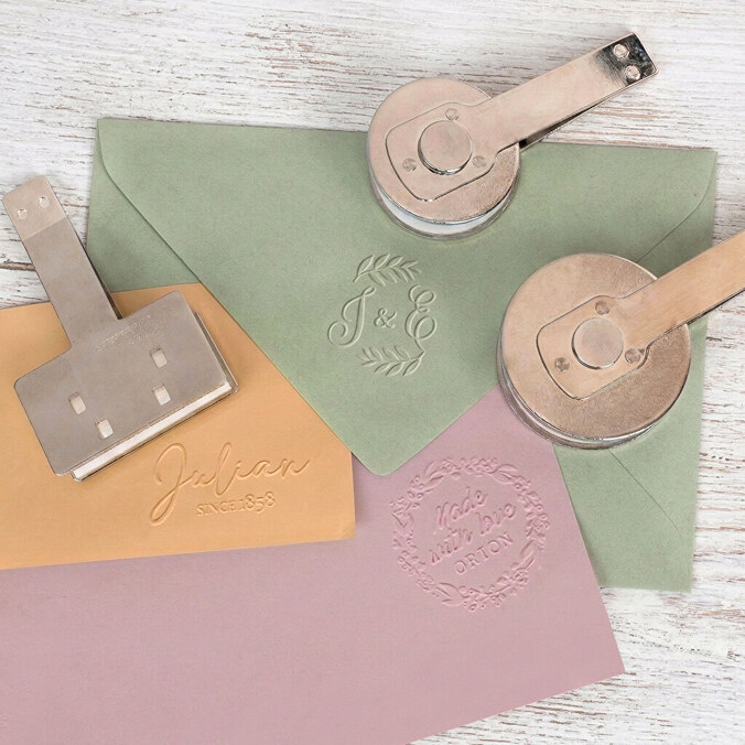 Personalised embossing stamps