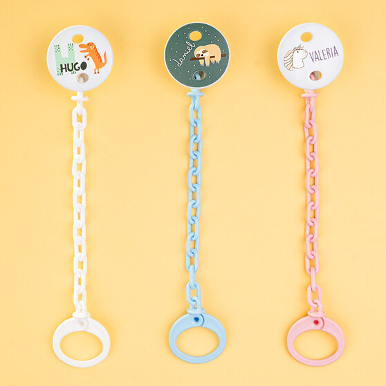 Attache-tétine personnalisé avec de différentes couleurs Attache-tétine personnalisé avec de différentes couleurs