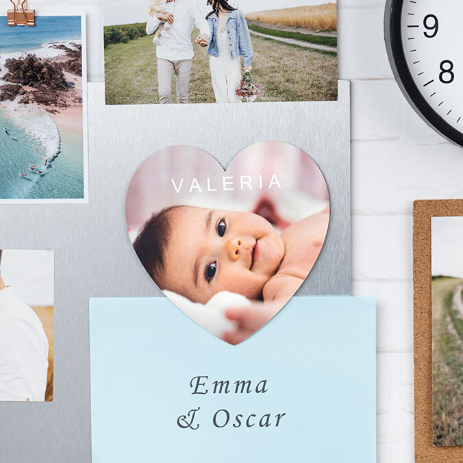 Imán flexible corazón 5 cm personalizado