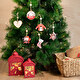 Décoration de Noël en bois personnalisée en forme de coeur