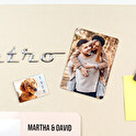 Personalizowany prostokatny magnes elestyczny 5x3,3 cm