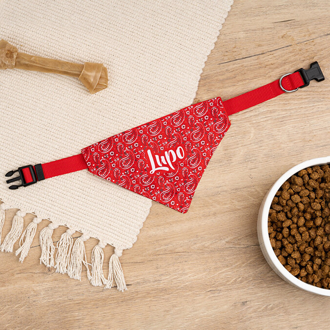 Personalised bandana scarf for dogs