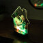 Personalised 3D lamp house shaped with wooden base Personalised 3D lamp house shaped with wooden base