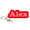 Sleutelhanger met naam gepersonaliseerd