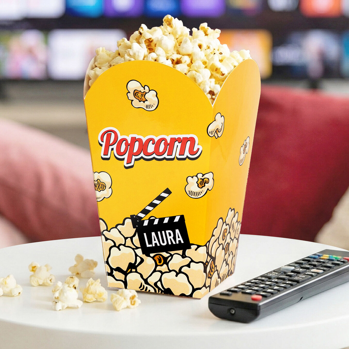 Personalizované krabičky na popcorn