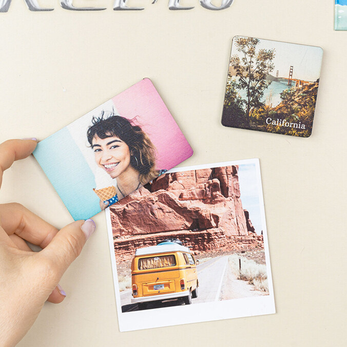 Personalised wooden magnets
