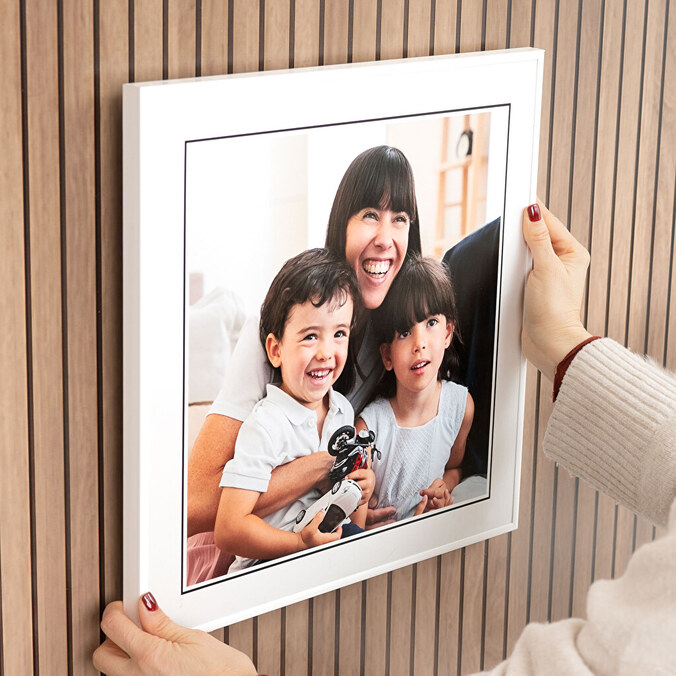 Fotoafdrukken personaliseren met aluminium lijst