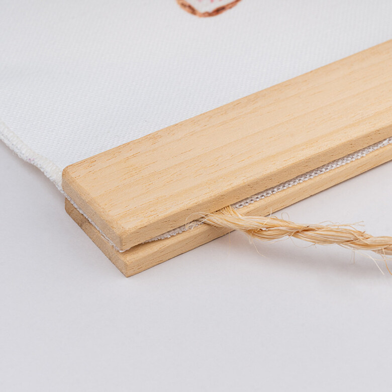 Póster de tela personalizado con madera colgar | Fotolienzo