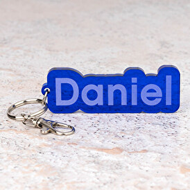 Acrylic keyring with name