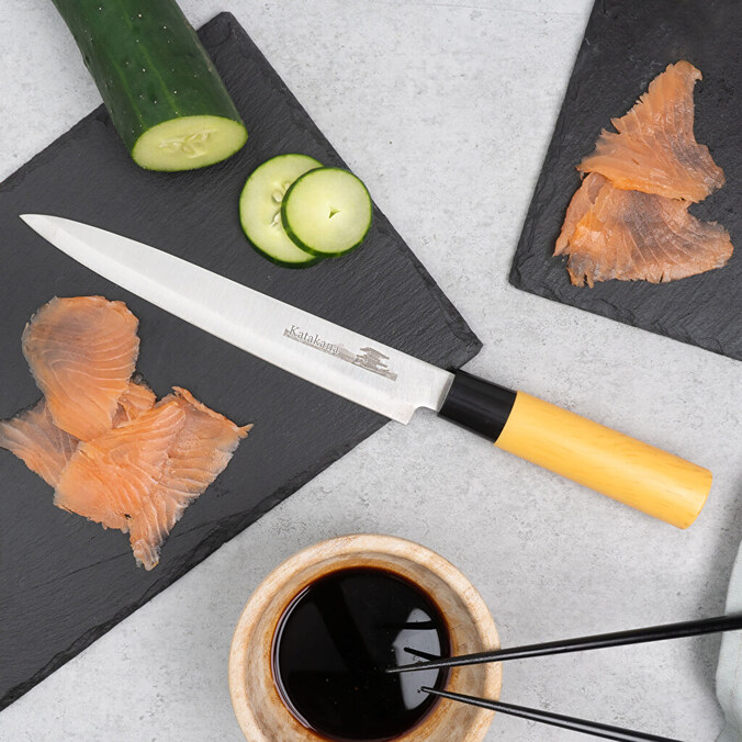 Japansk knivsæt med personlig gravyr