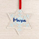 Décoration de Noël personnalisée en méthacrylate avec forme d'étoile