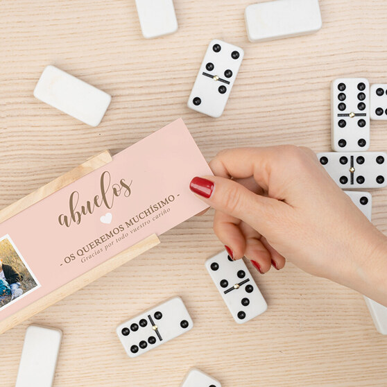 Dominó personalizado como regalo para abuelos Dominó personalizado como regalo para abuelos