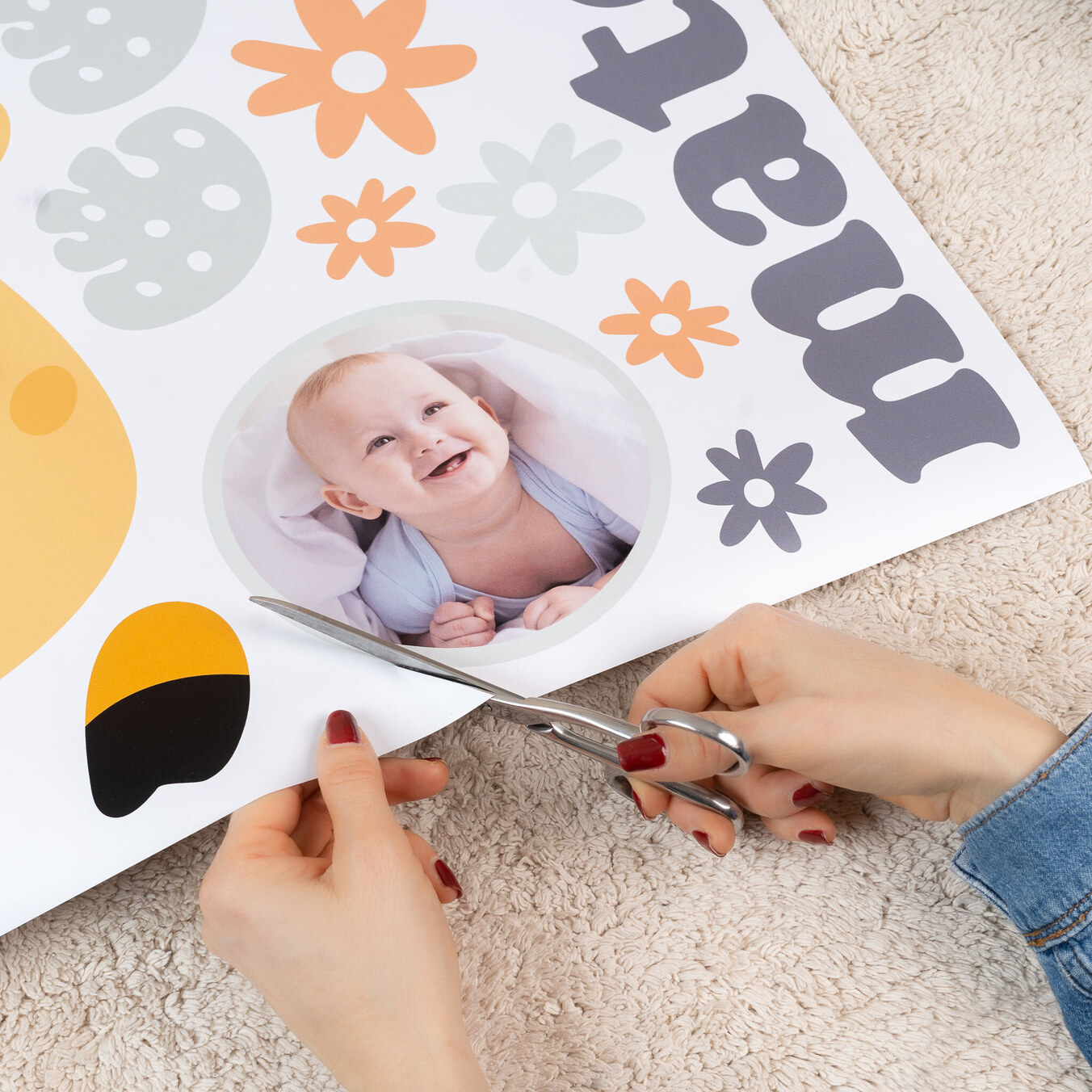 Personalised self-adhesive vinyl printing