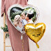Hart ballon folie 45 cm. bedrukken Hart ballon folie 45 cm. bedrukken