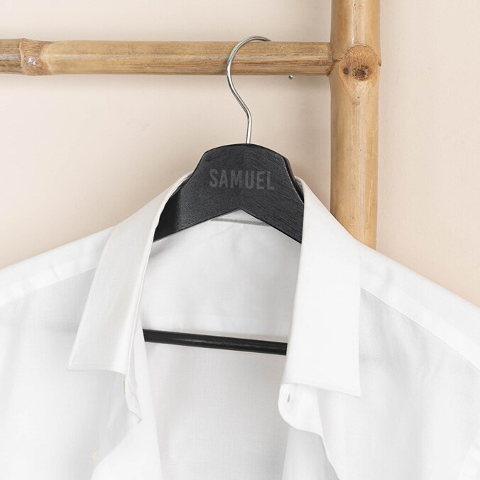 Personalised wooden hangers