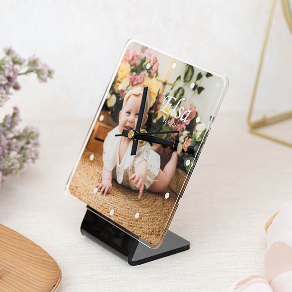 Relógio de mesa personalizado