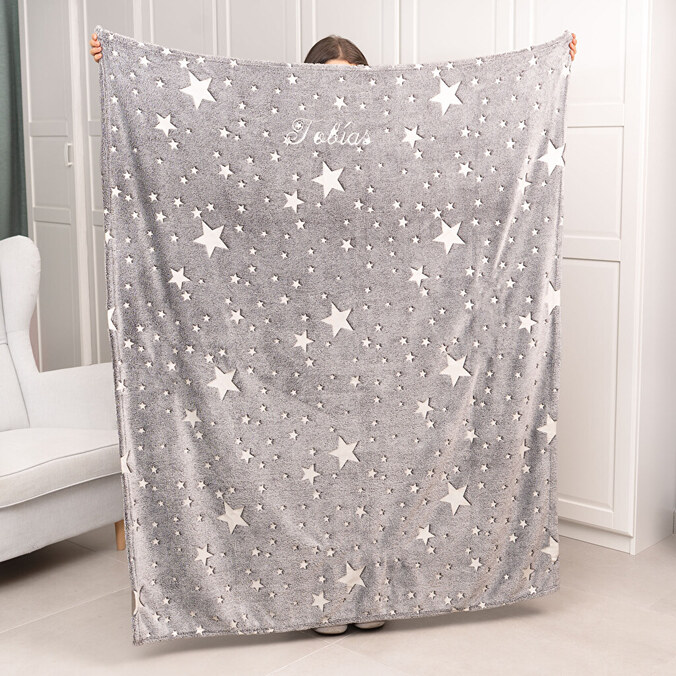 Personalised Glow In The Dark blanket