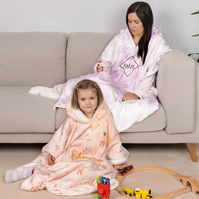 Coperta poncho personalizzata