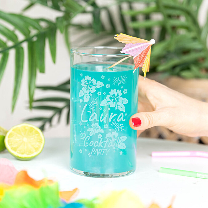 Personalised cocktail glass