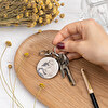 Gegraveerde ronde sleutelhanger bedrukken en maken