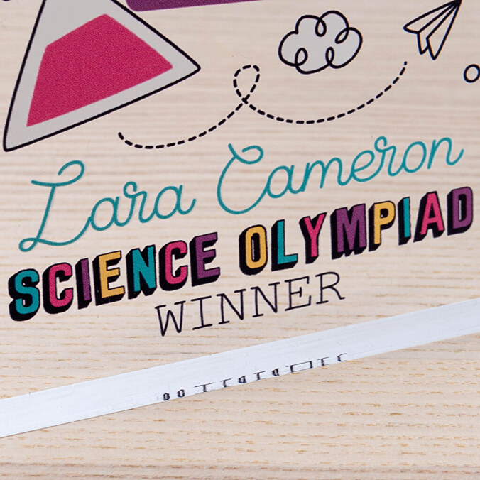 Gepersonaliseerde plexiglas trofeeën