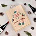 Caja de vino personalizada triple