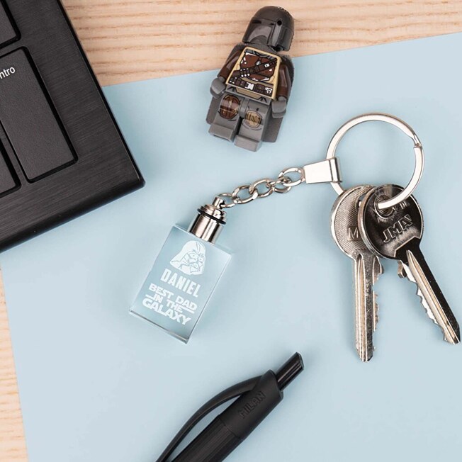 3D crystal keyring engraved with light 3D crystal keyring engraved with light