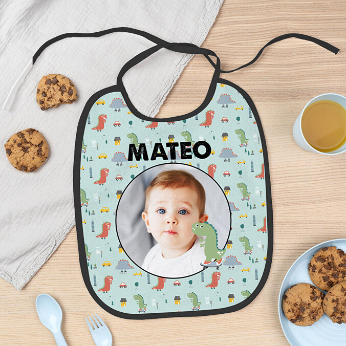 Personalised towel bib