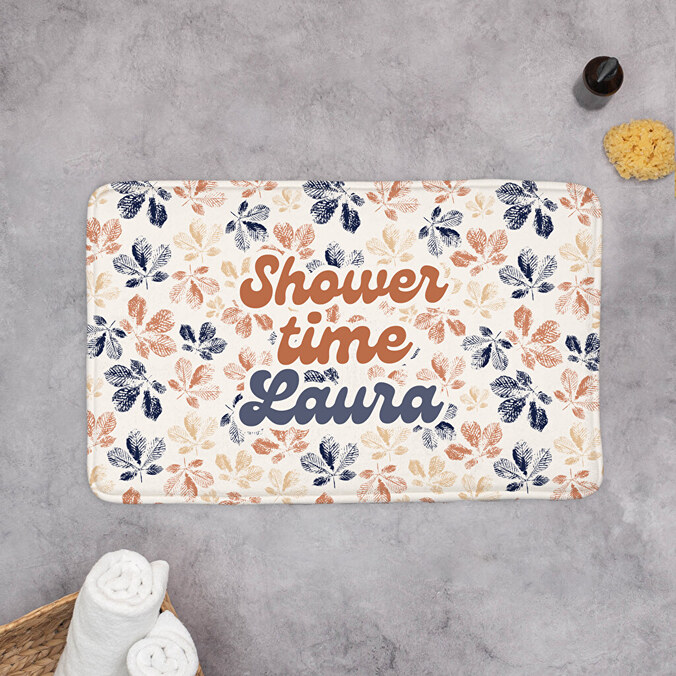 Personalised bath mat